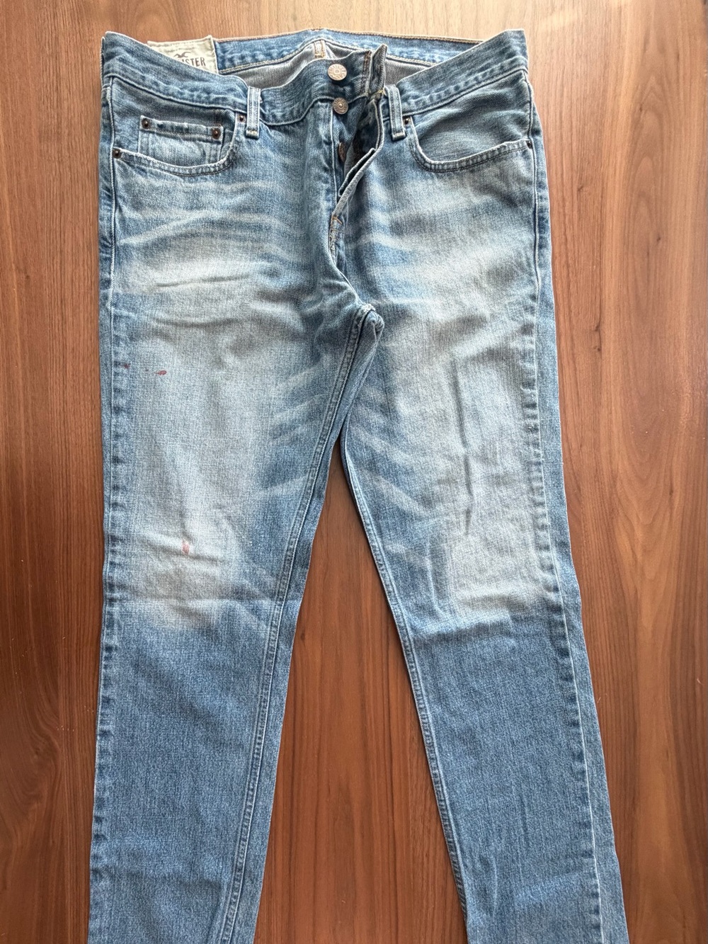Hollister Light Wash Slim Straight Men's Jeans